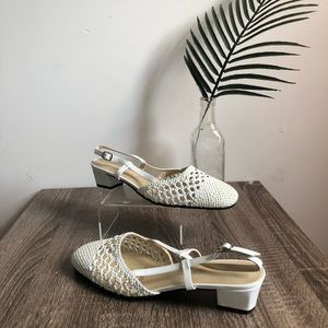 woven vintage shoes